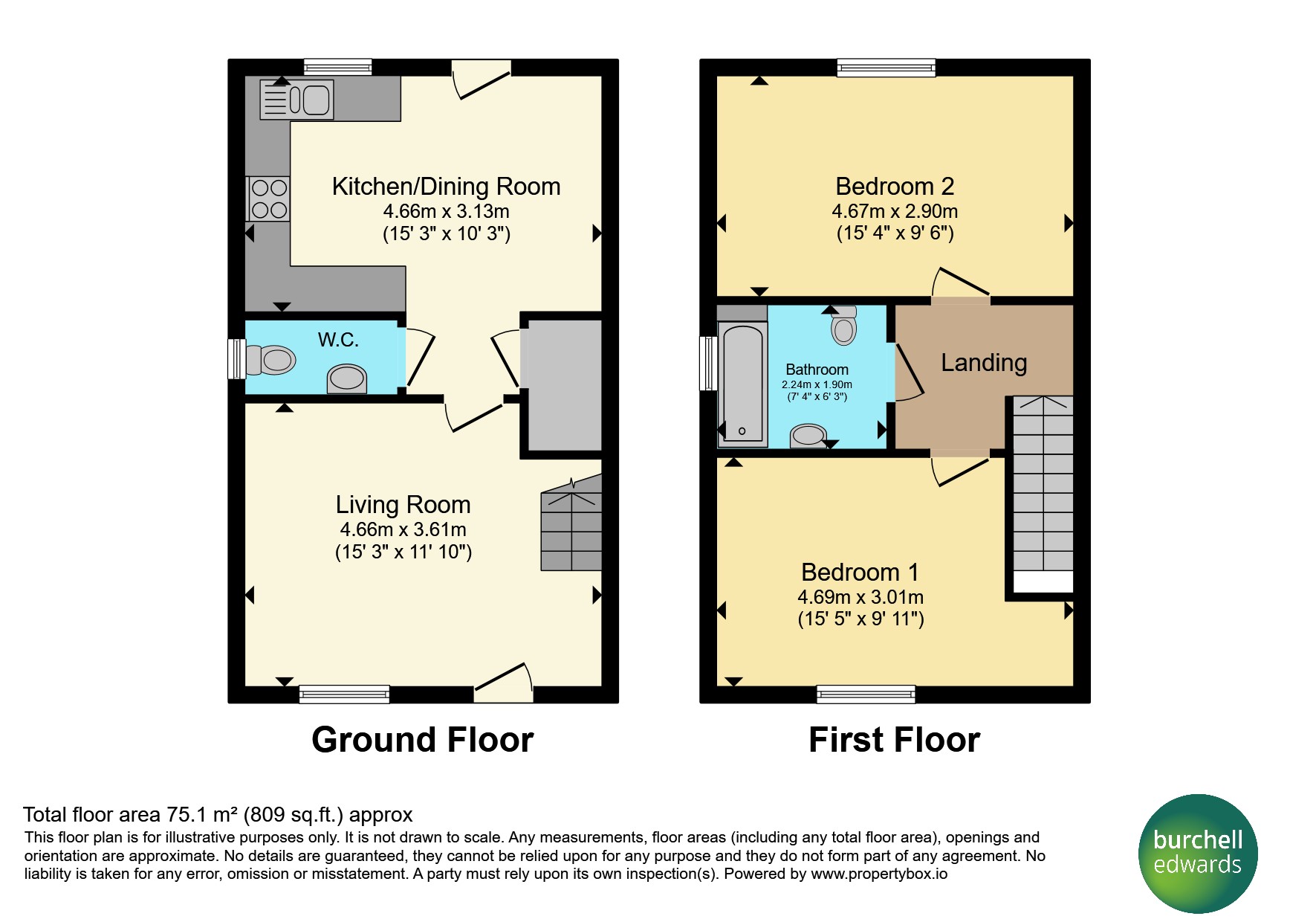 25, Burnham Road, BIRMINGHAM floorplan