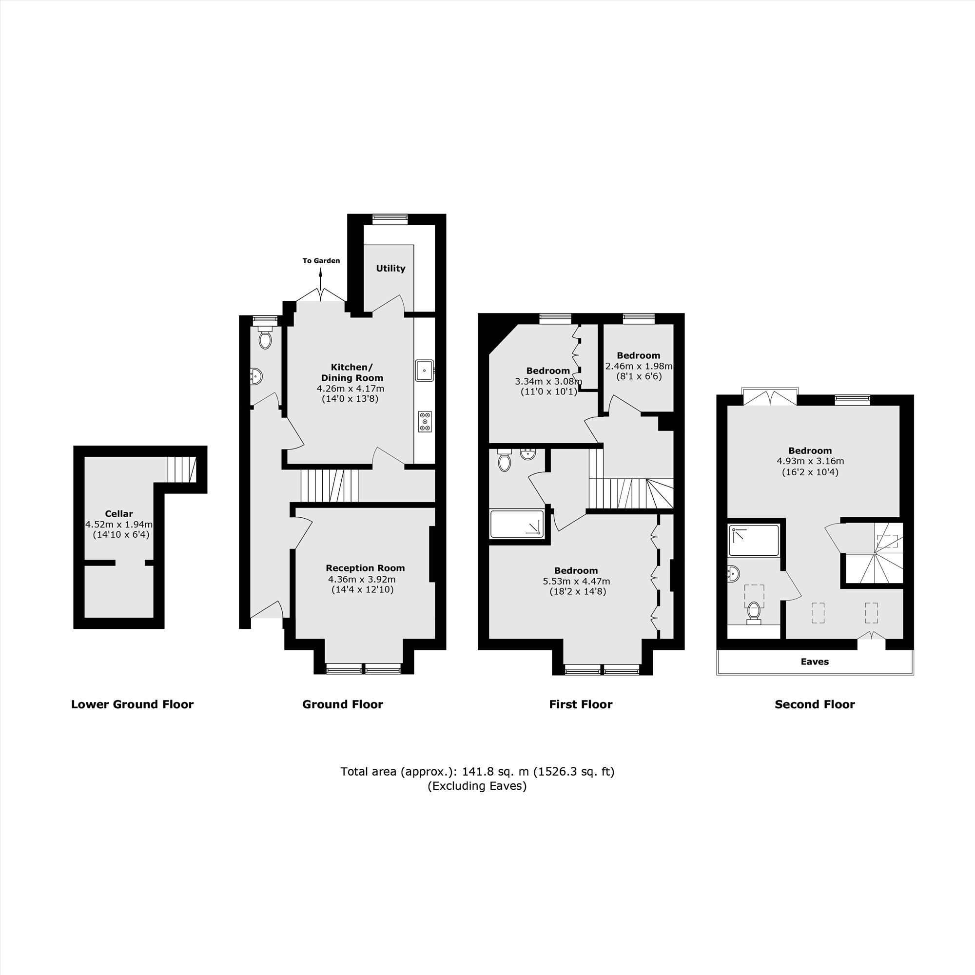 127, Ravenslea Road, London floorplan