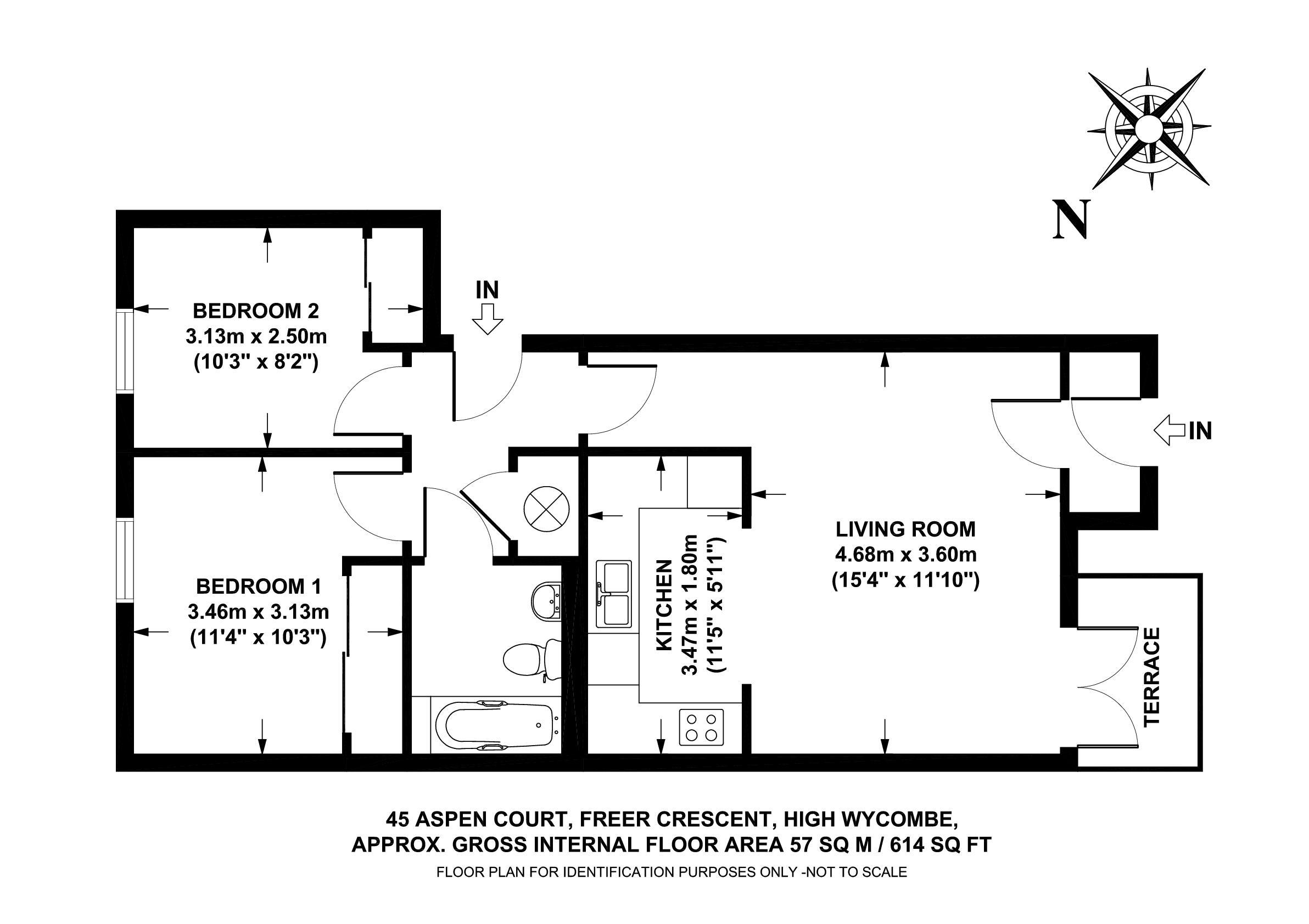 2 Bedrooms Flat to rent in Freer Crescent, High Wycombe HP13