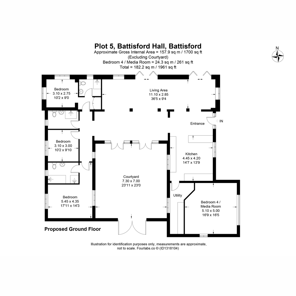 The Piggeries, Church Road, Stowmarket floorplan