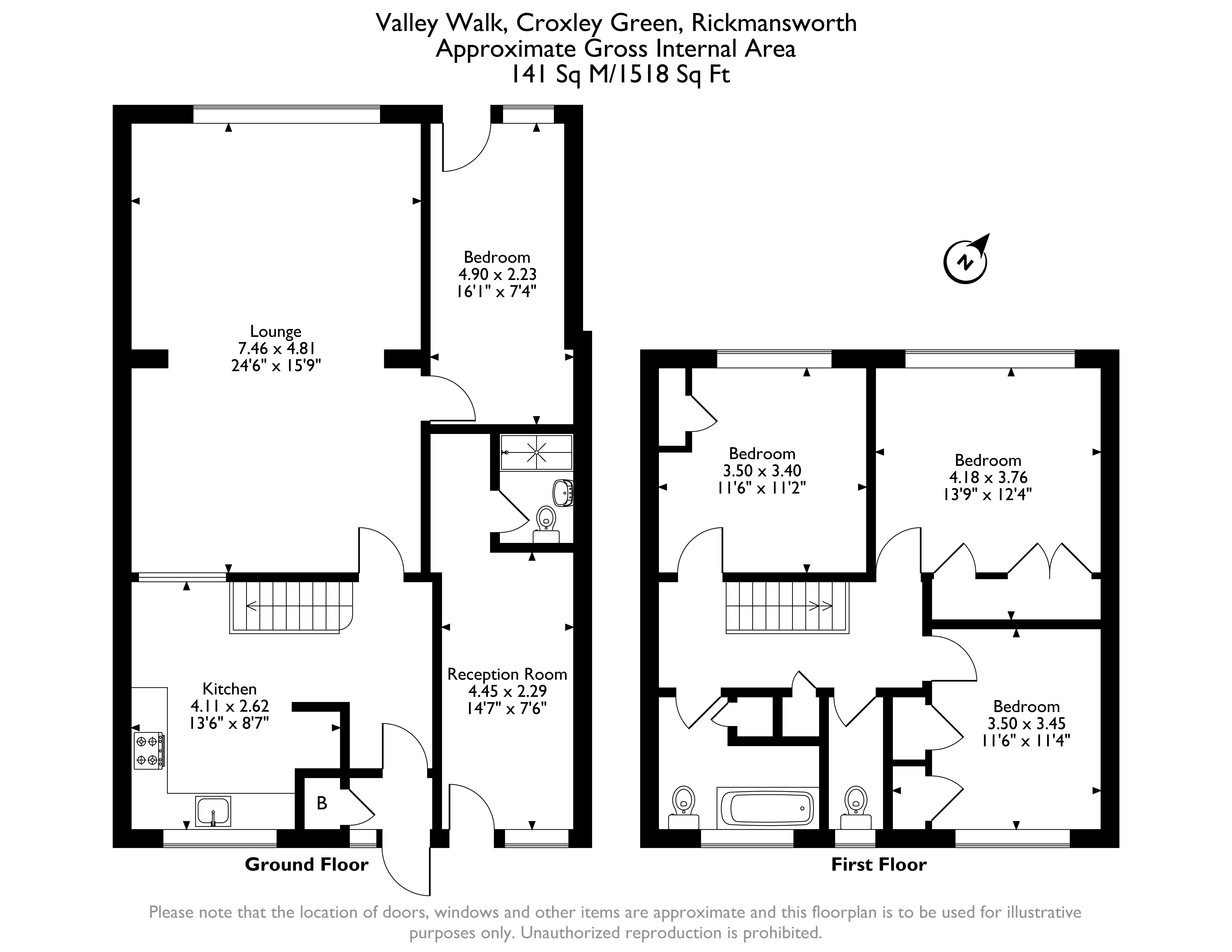 65, Valley Walk, Croxley Green floorplan