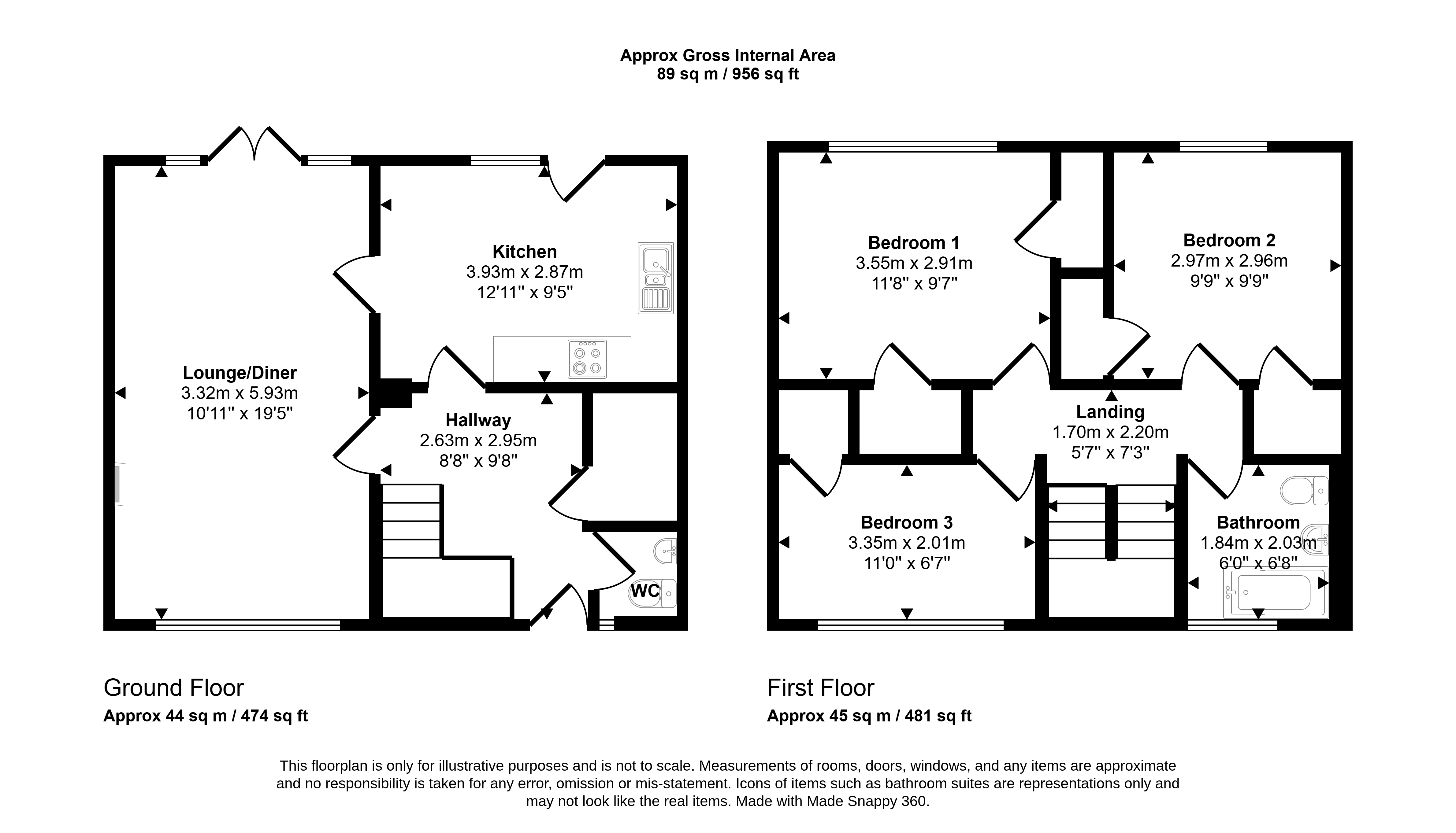 2, Hesledon Close, Stockton-on-Tees floorplan
