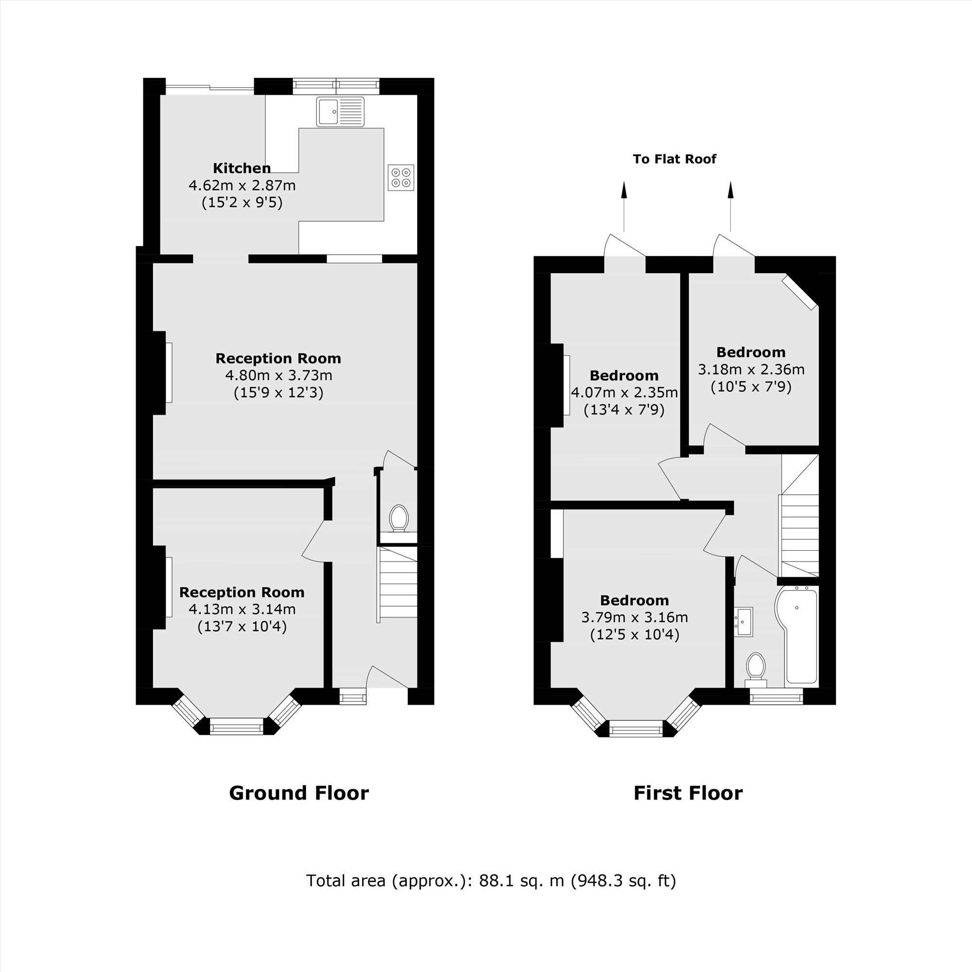 95, Deans Road, London floorplan