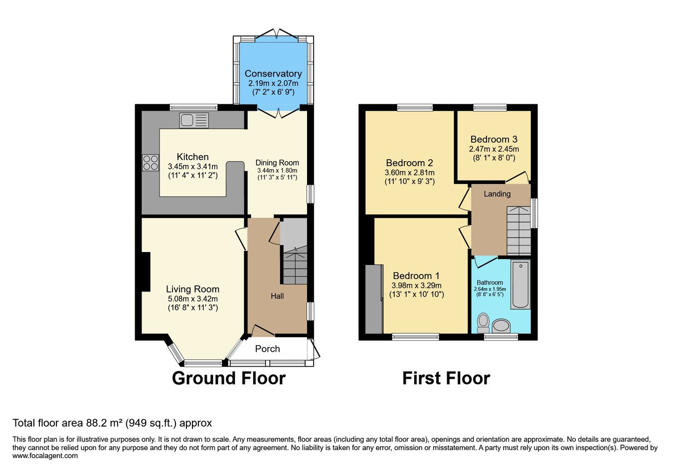 2, The Green, Redcar floorplan