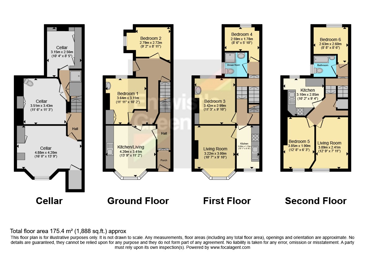 109, Clarendon Road, Lancashire floorplan