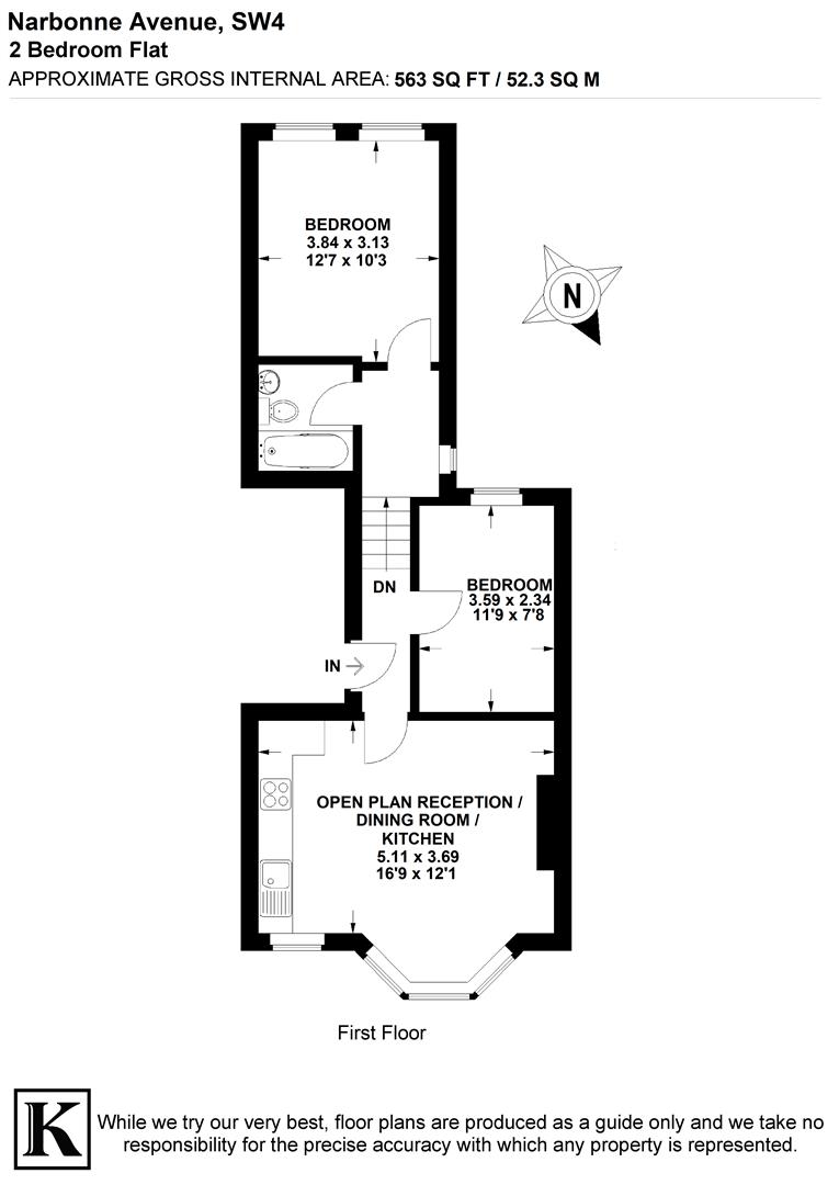 94b, Narbonne Avenue, London floorplan