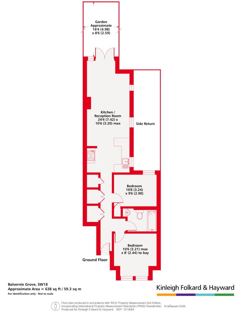 116, Balvernie Grove, London floorplan