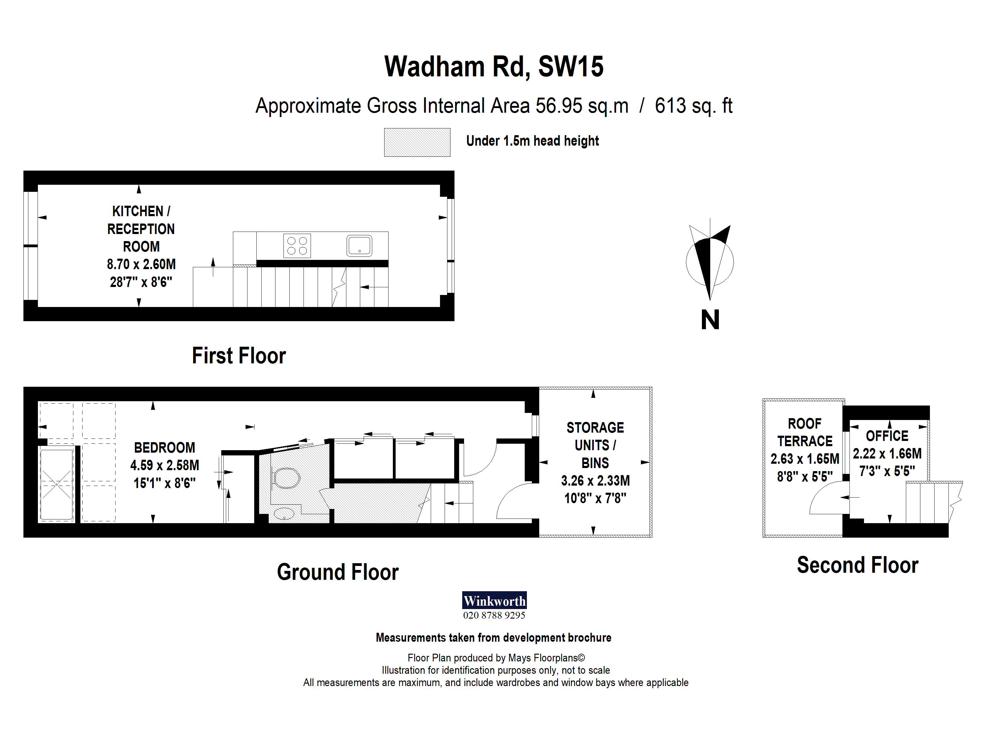 65A, Wadham Road, London floorplan