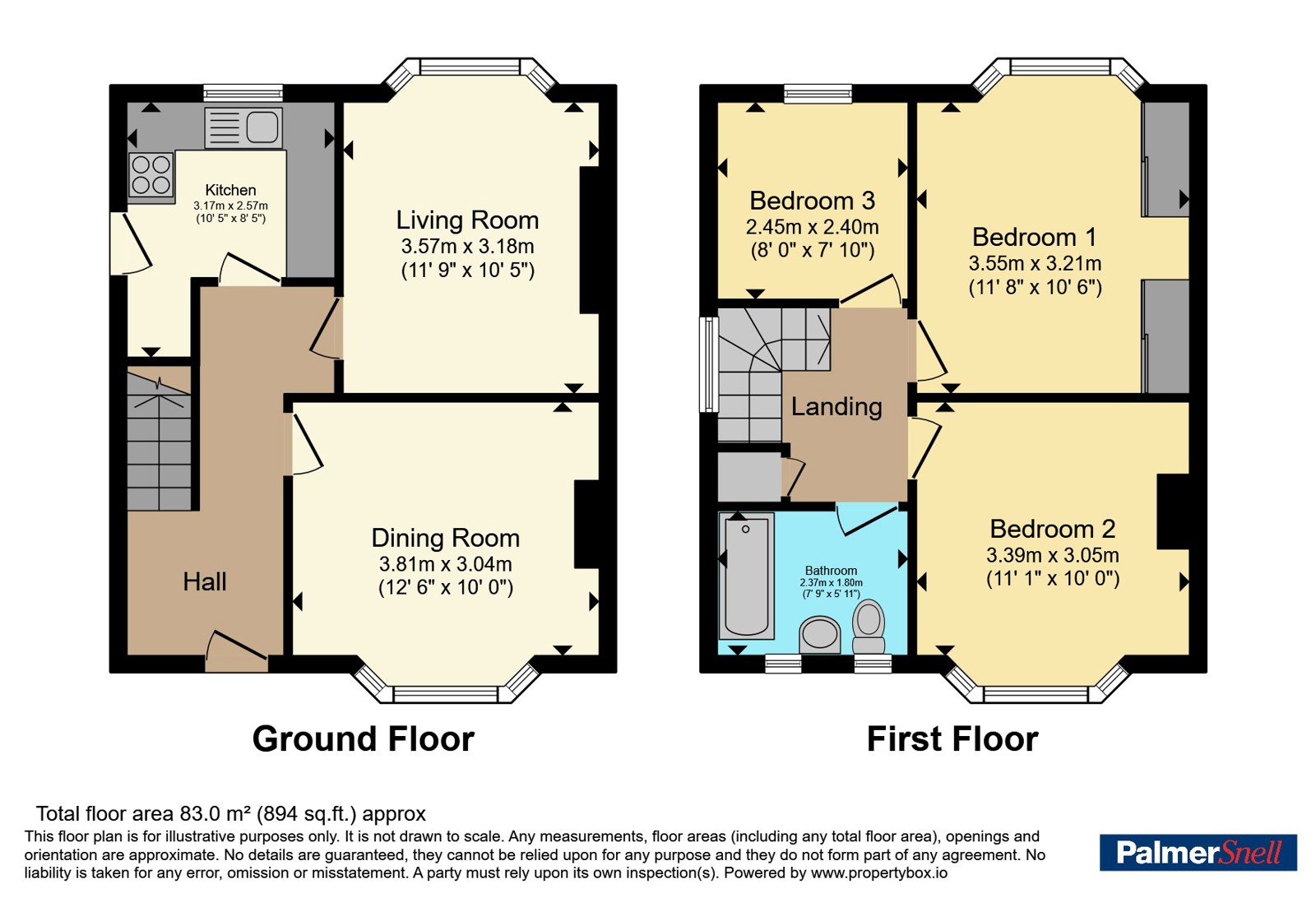 2, Bradpole Road, Bournemouth floorplan