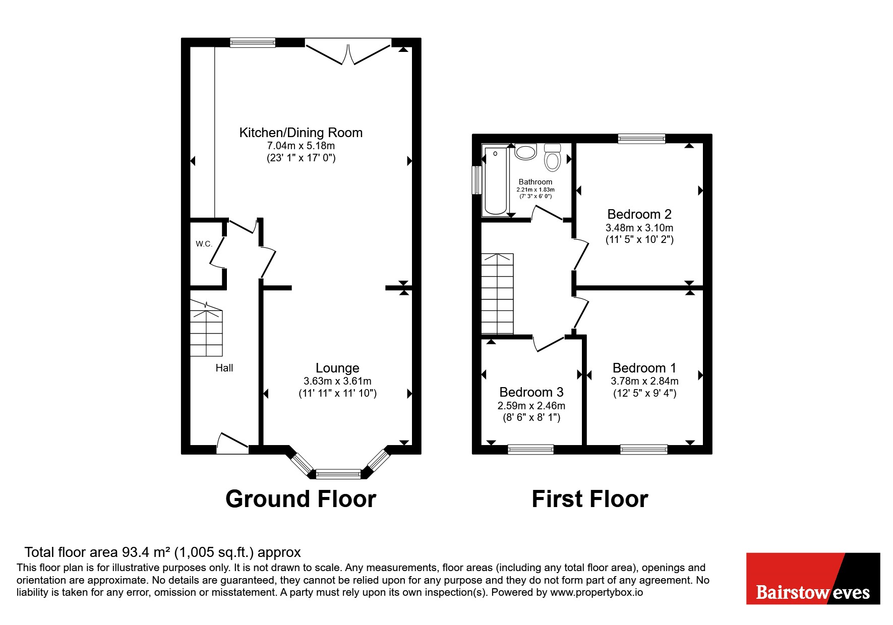 293, Old Church Road, West Midlands floorplan