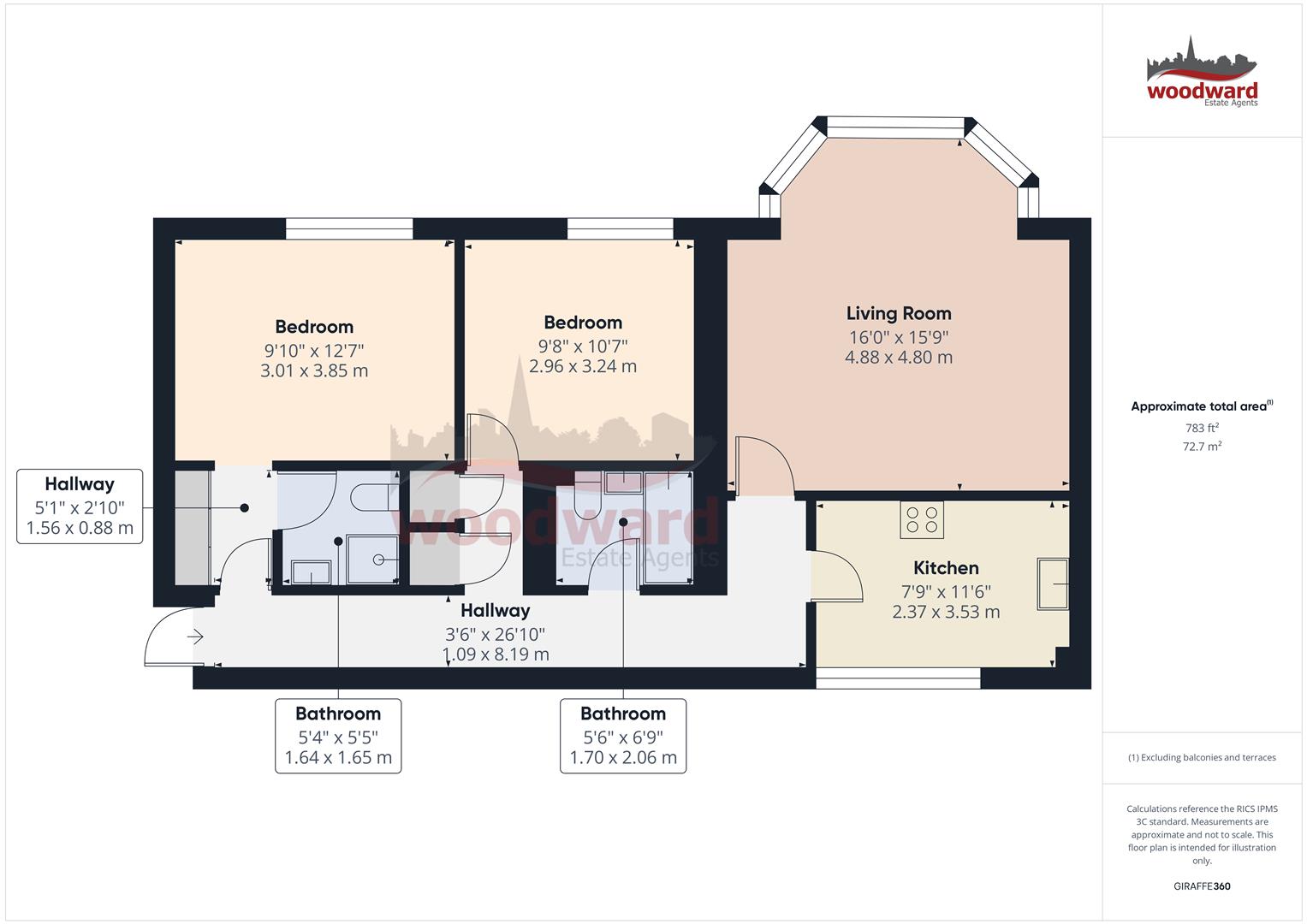 11 Glasfryn Court, Brickfields, Harrow on the Hill floorplan