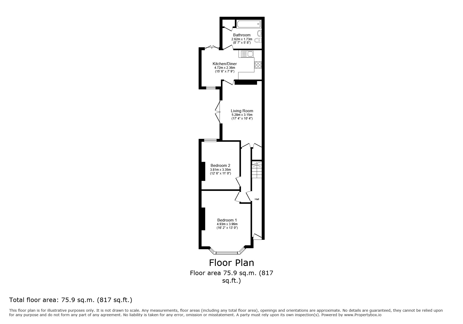 51A, Hamilton Street, Cardiff floorplan