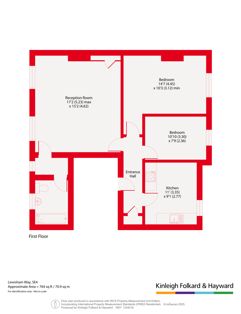 184b, Lewisham Way, London floorplan