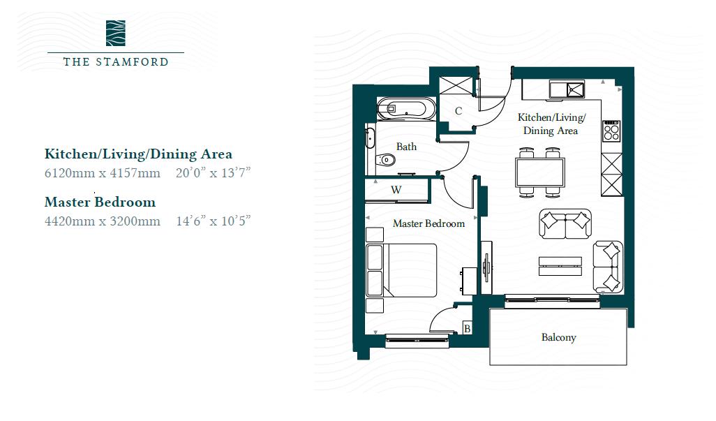 1 Bedrooms Flat to rent in The Stamford, Rivermill Lofts, Barking IG11