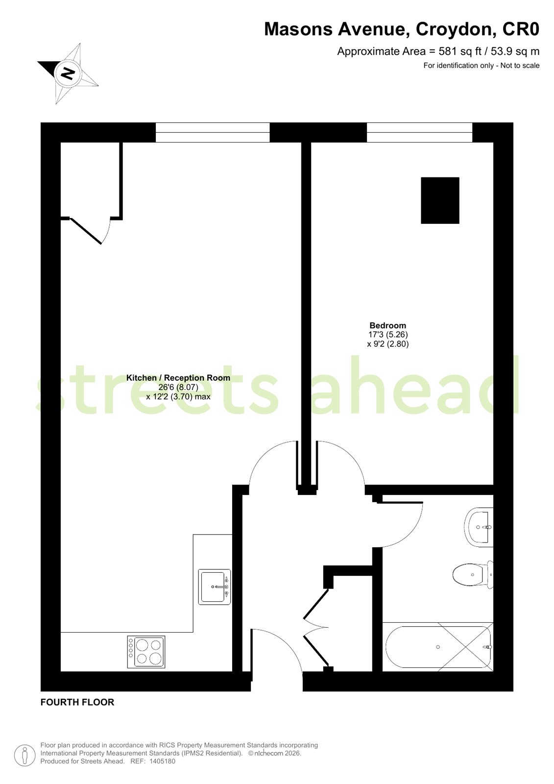 Flat 61, Centrillion Point, 2, Masons Avenue, Croydon floorplan