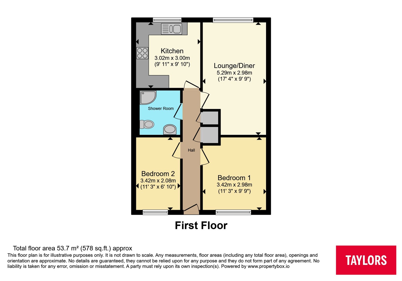 8, Shaldon Court, Bedfordshire floorplan