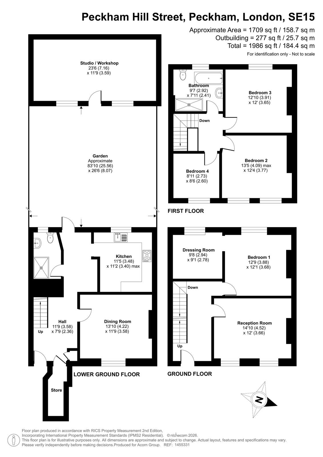 6, Peckham Hill Street, London floorplan