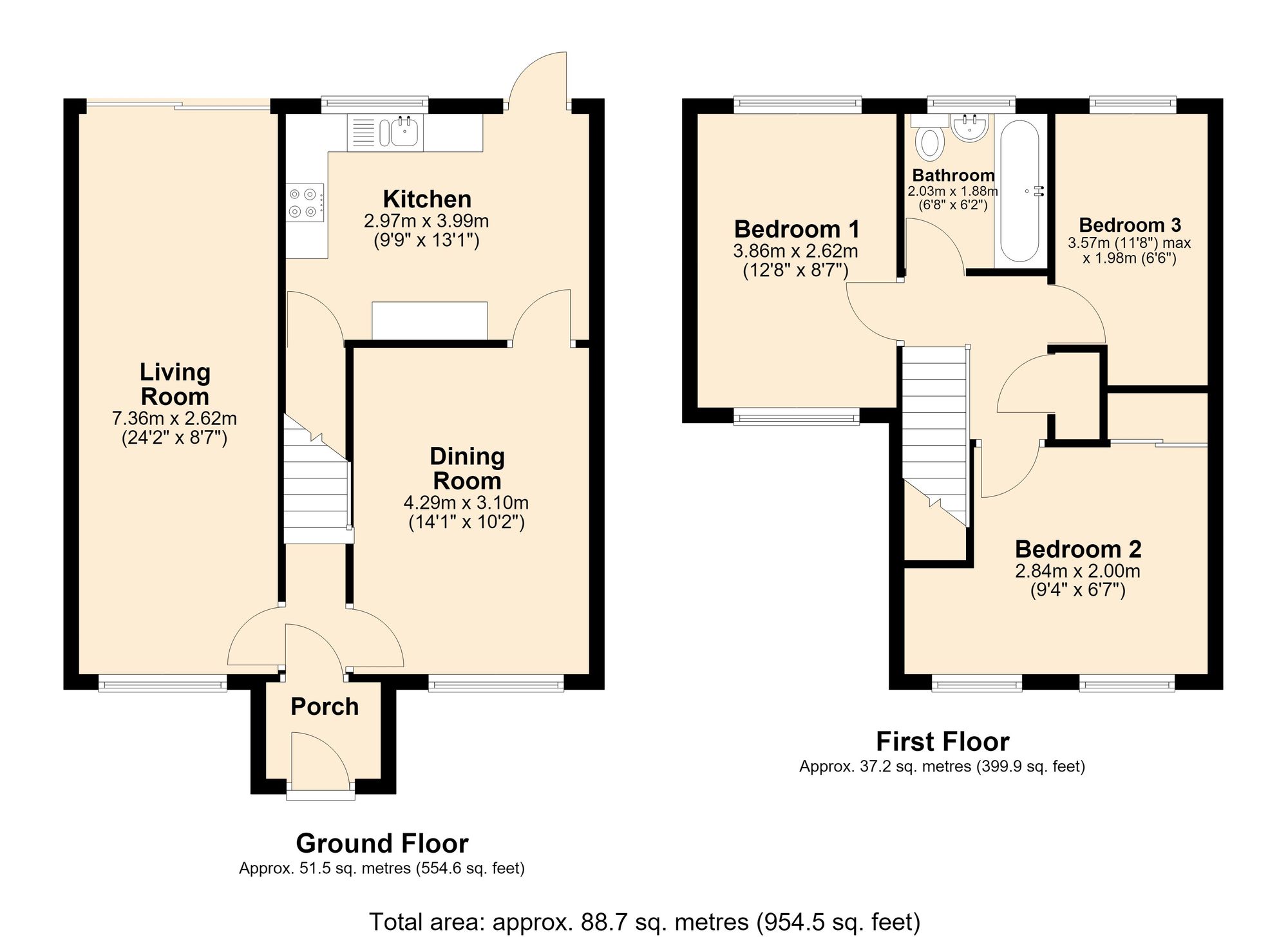 47 Pinewood Drive, Accrington floorplan