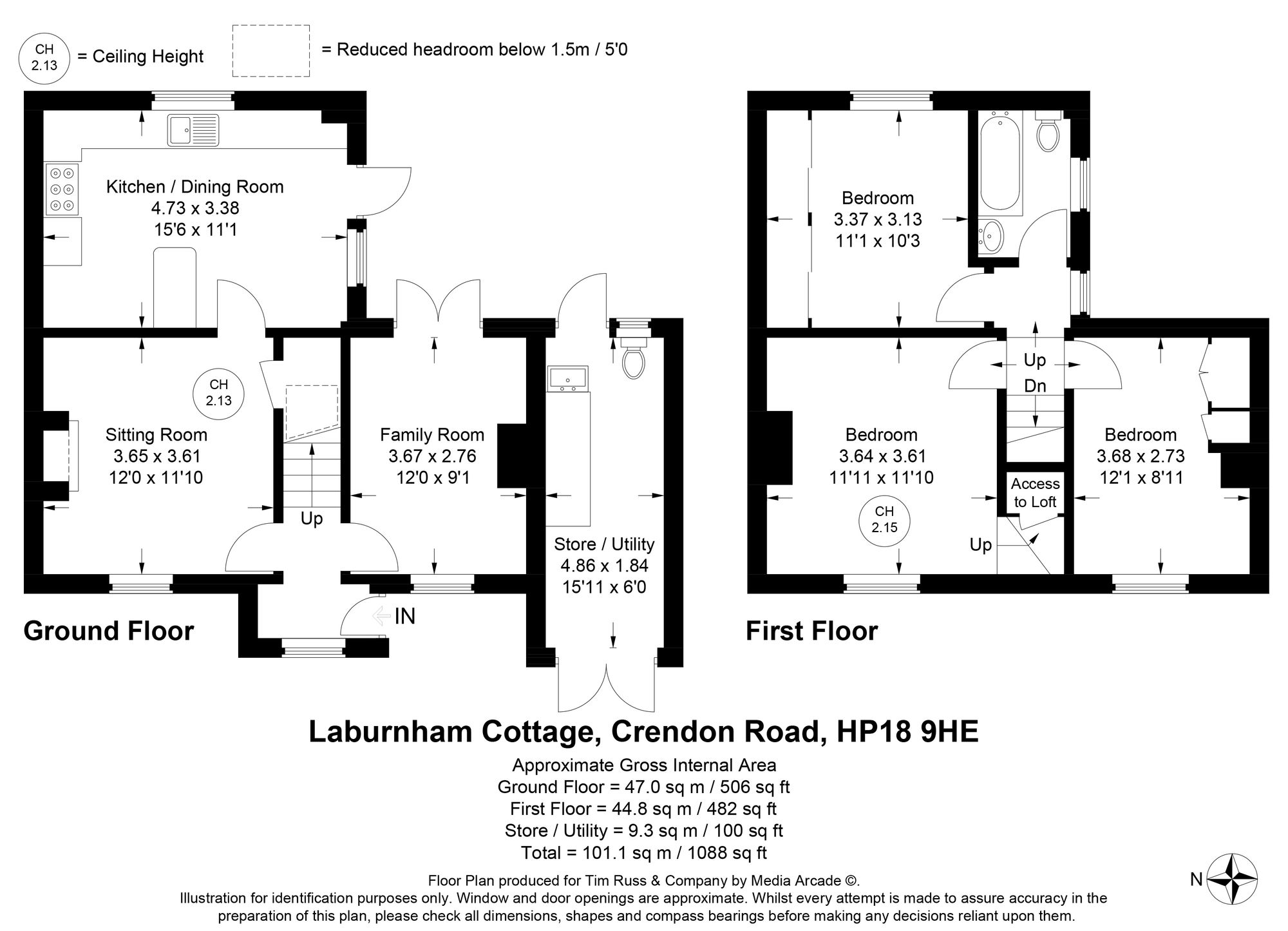 Laburnum Cottage Crendon Road, Aylesbury floorplan