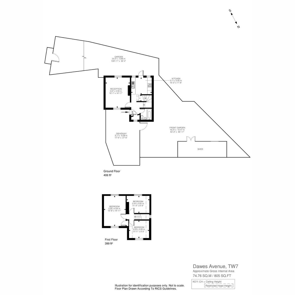 53, Dawes Avenue, Isleworth floorplan