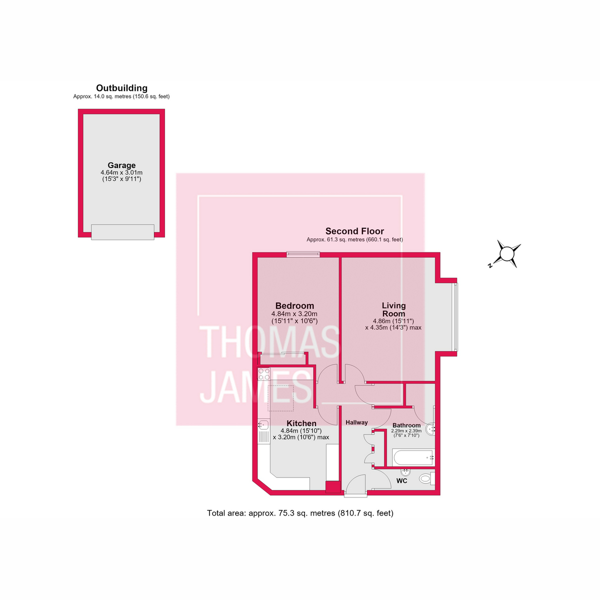 Flat Flat 8, Stangate Lodge, 4 Houndsden Road, London floorplan
