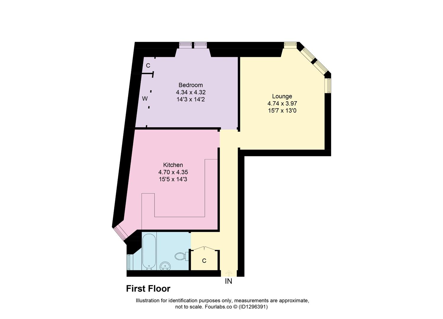 1/1, 9, Eden Street, Dundee floorplan