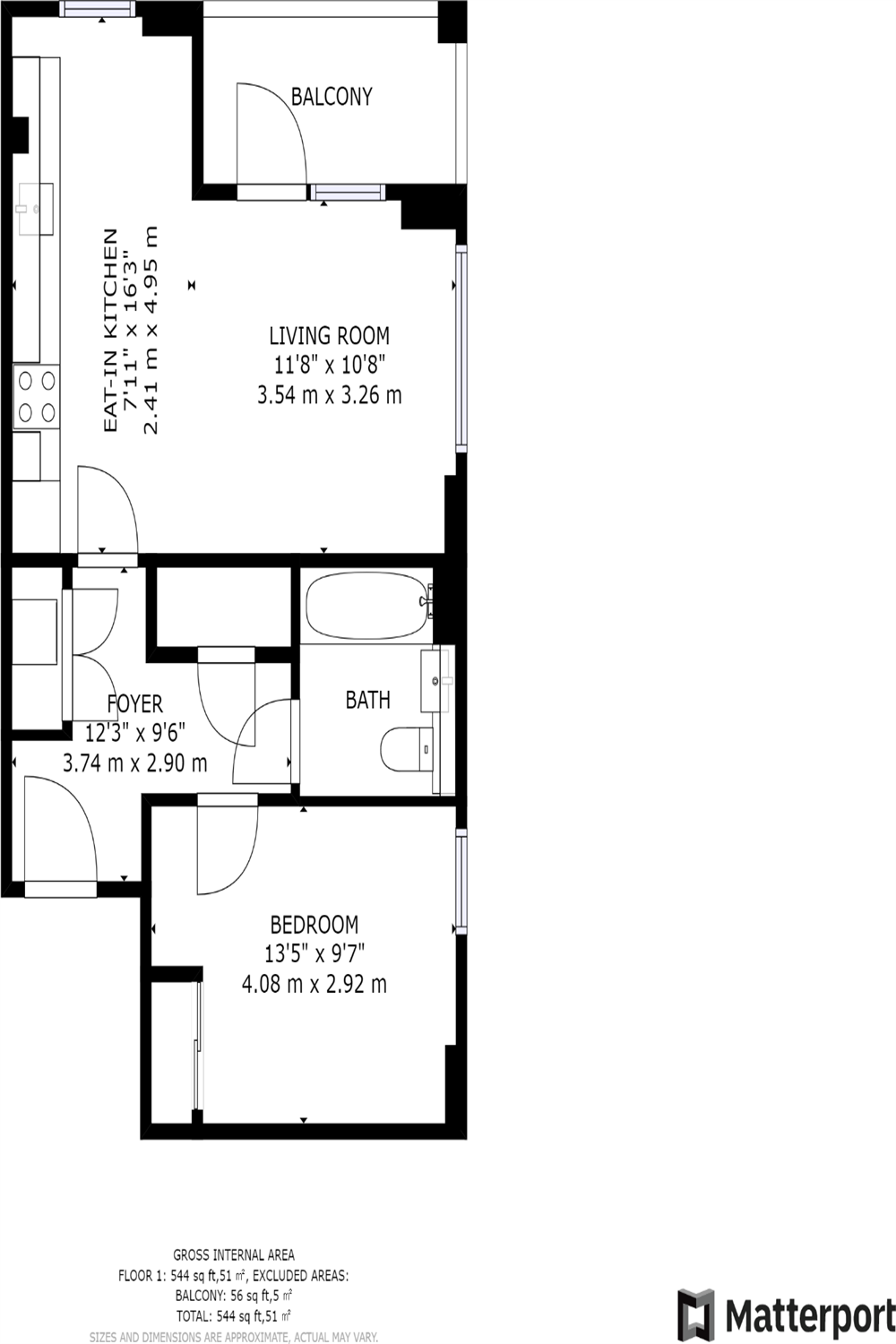 12, Flat 803, Pechora Way, London floorplan