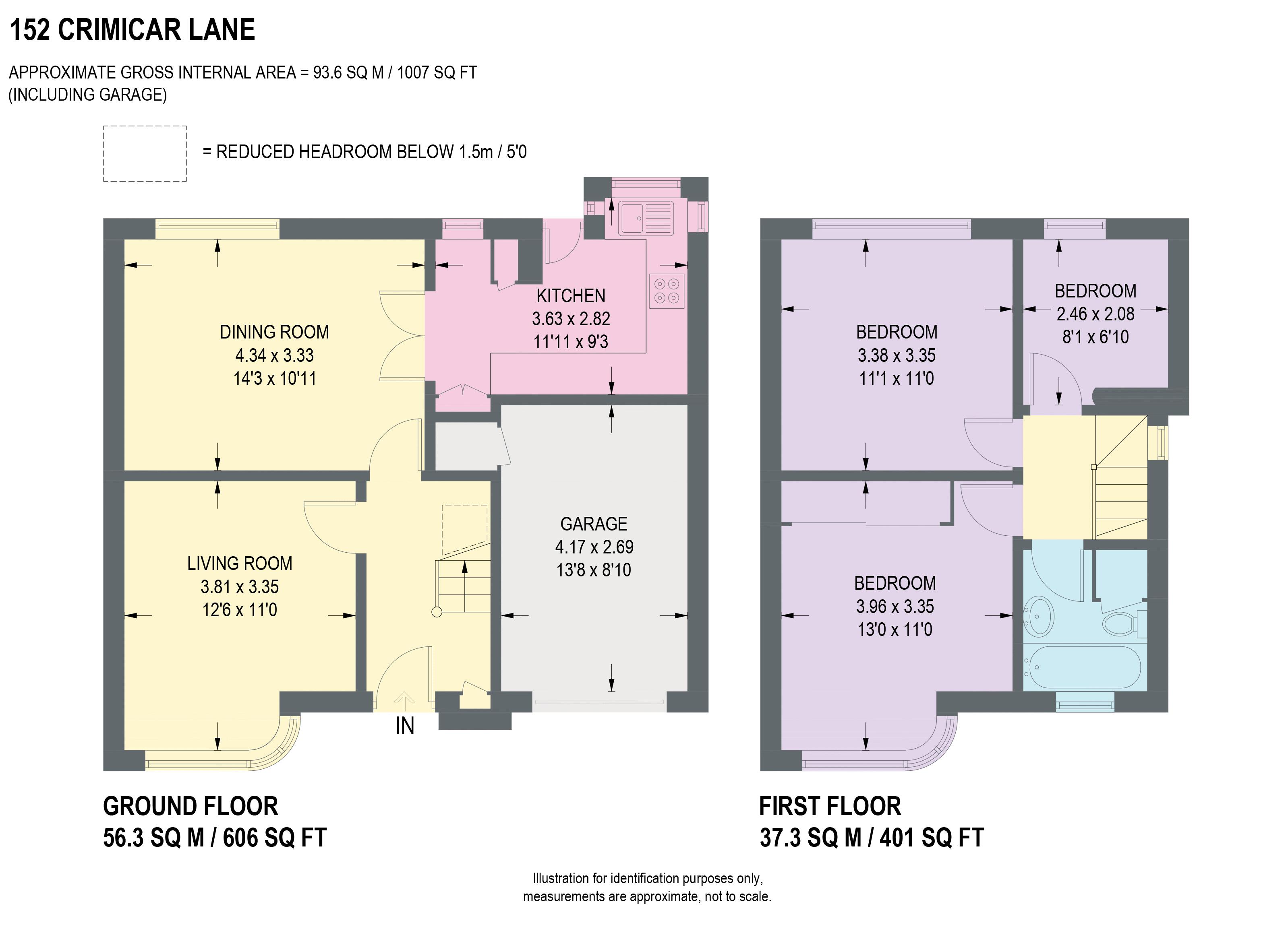 152, Crimicar Lane, Sheffield floorplan