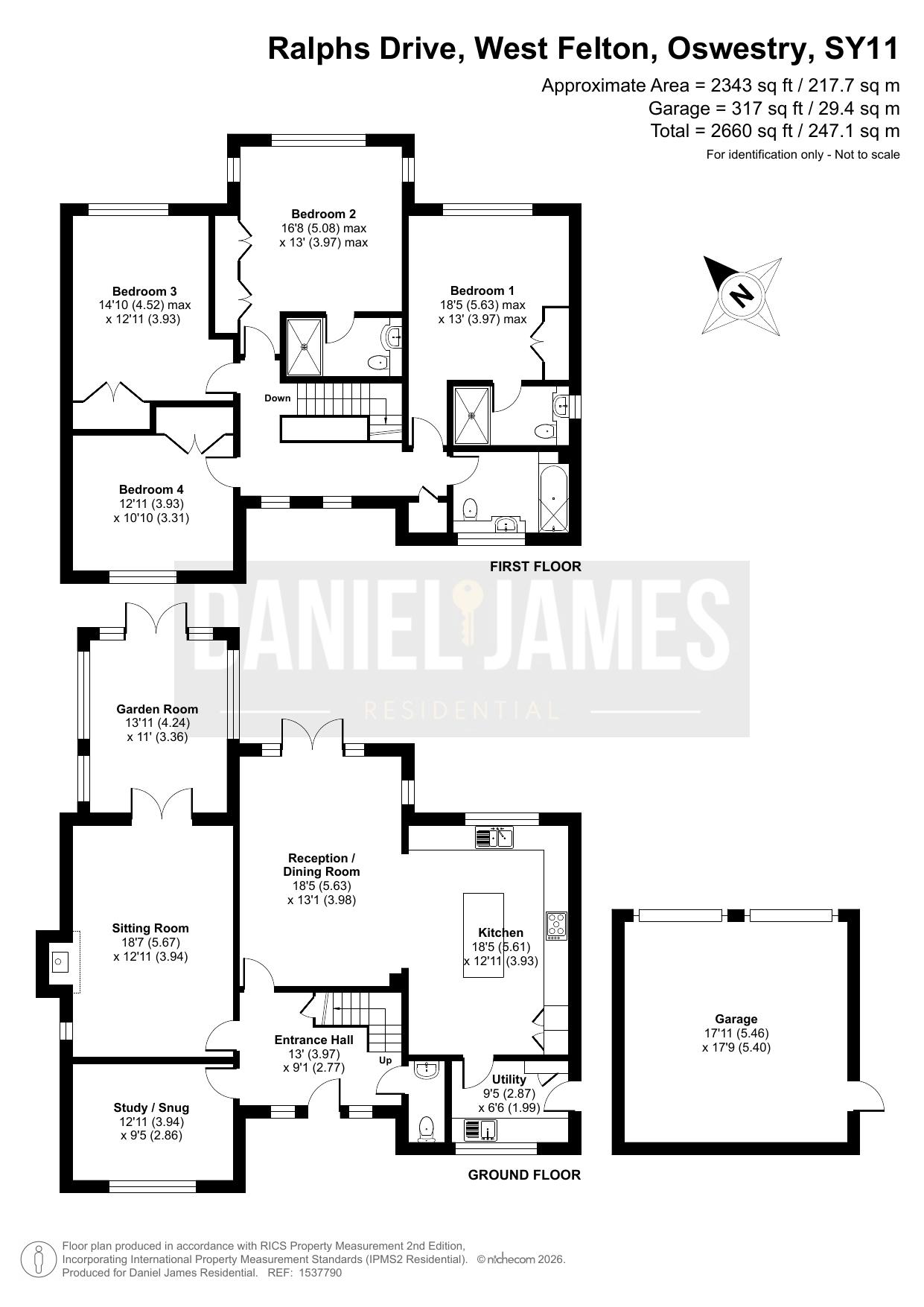 3 Ralphs Drive, Oswestry floorplan