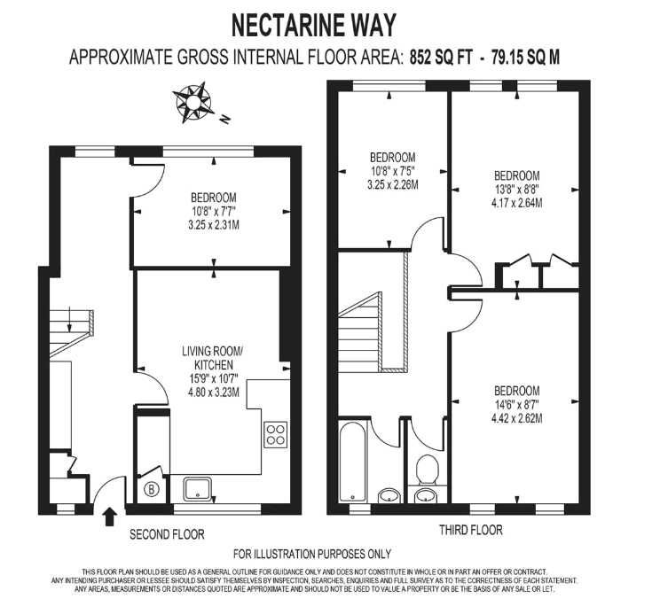45, Nectarine Way, London floorplan