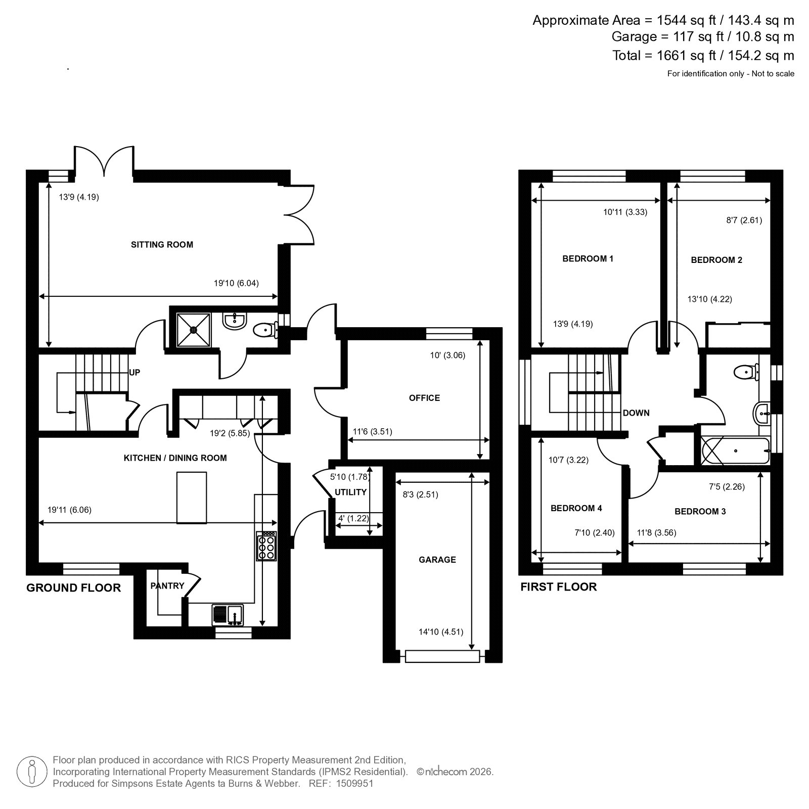3, Appletree Close, Godalming floorplan
