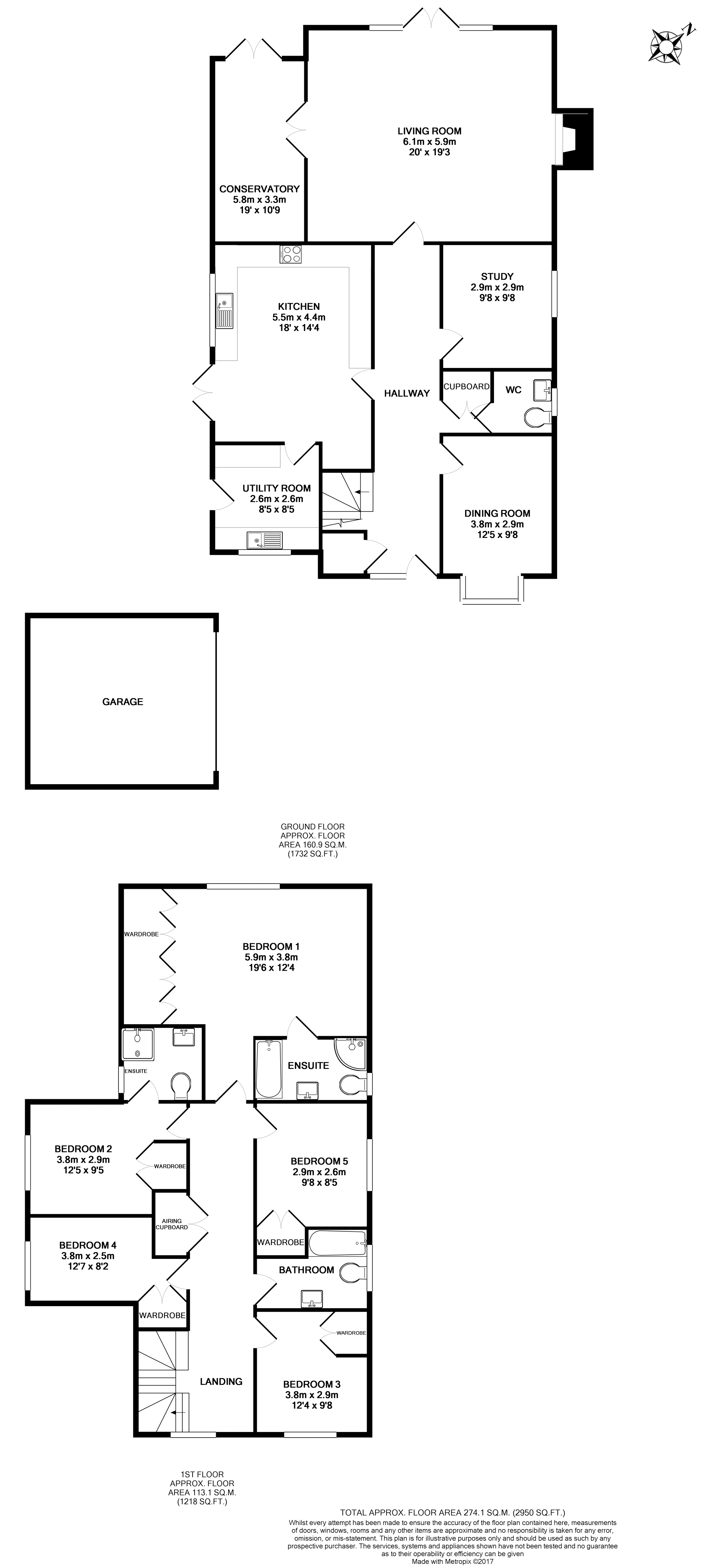 5 Bedrooms Detached house for sale in Waggoners Way, Grayshott GU26