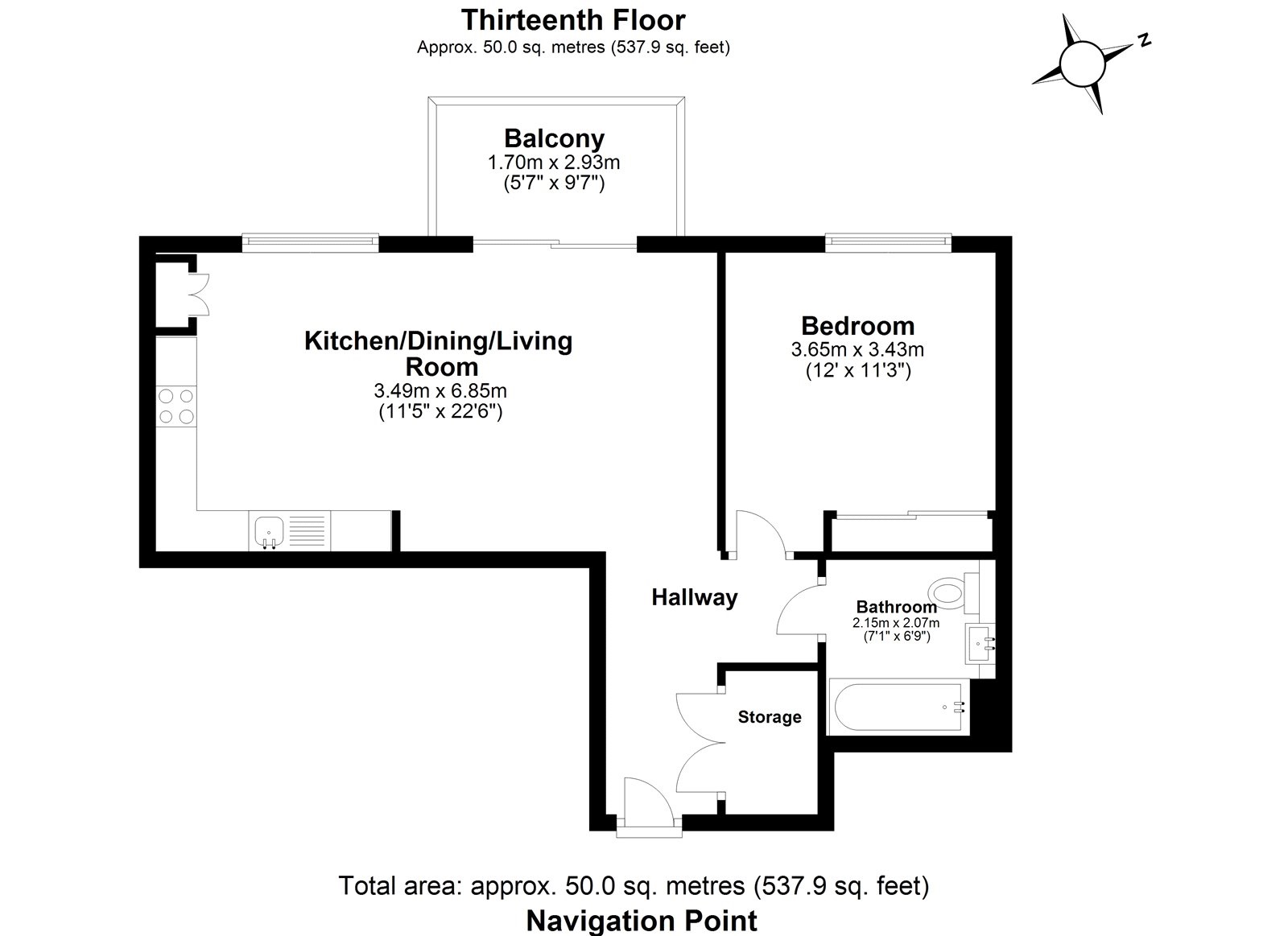 Hale Wharf, London floorplan