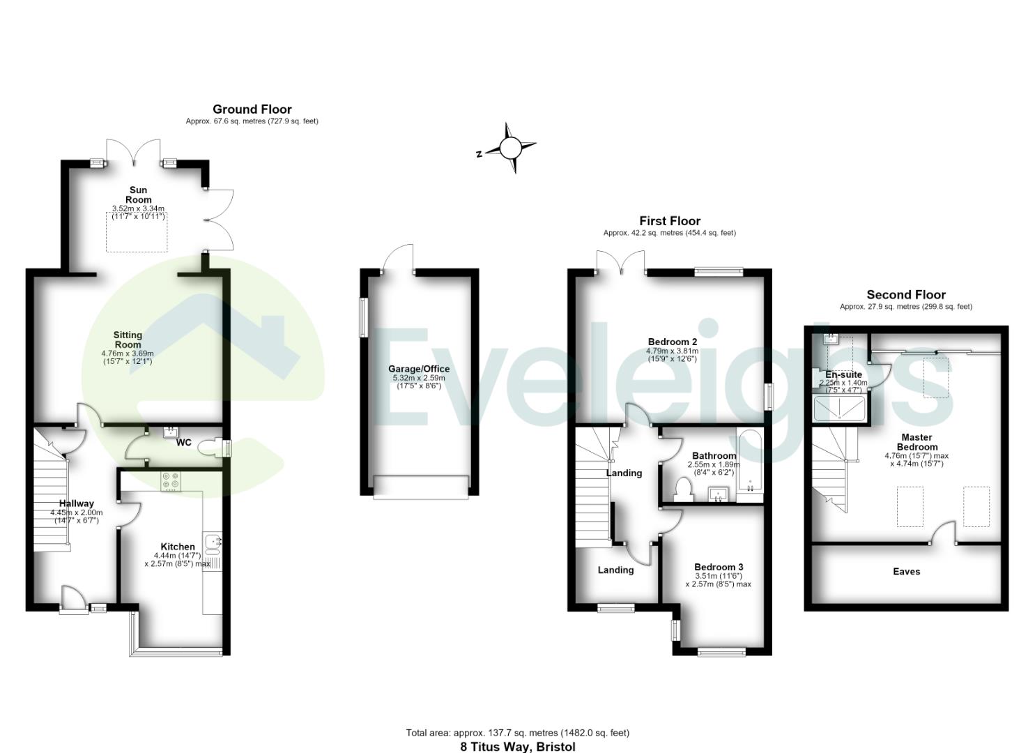 8, Titus Way, Bristol floorplan