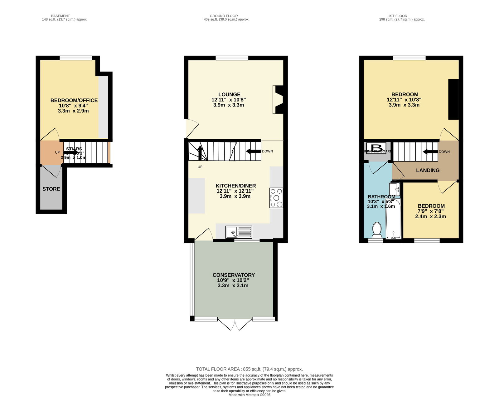 Portland Terrace,1, Church Lane, Deal floorplan