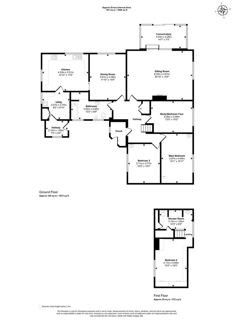 Vale Edge, Broad Oak, Sturminster Newton floorplan