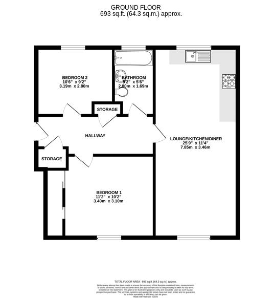 Close Beg, Peel floorplan