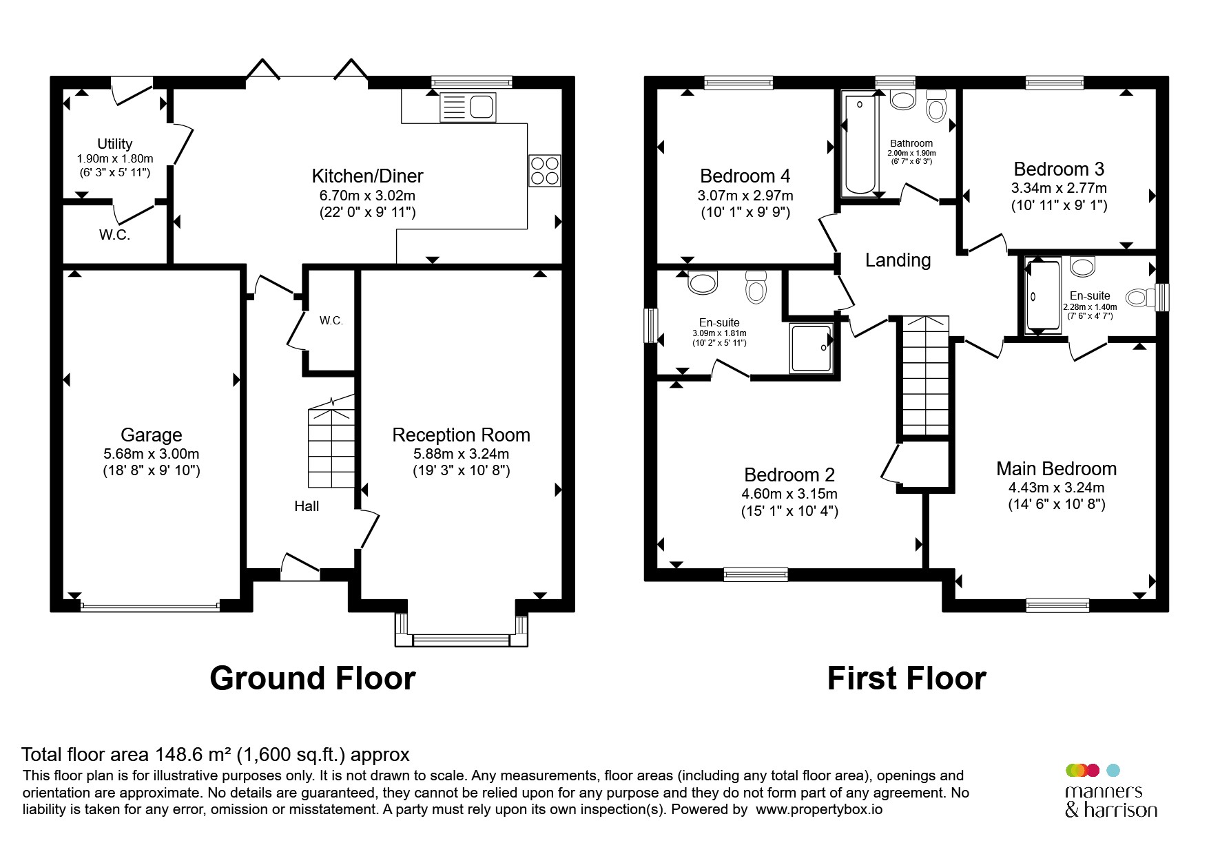 21, Harvest Close, Middlesbrough floorplan