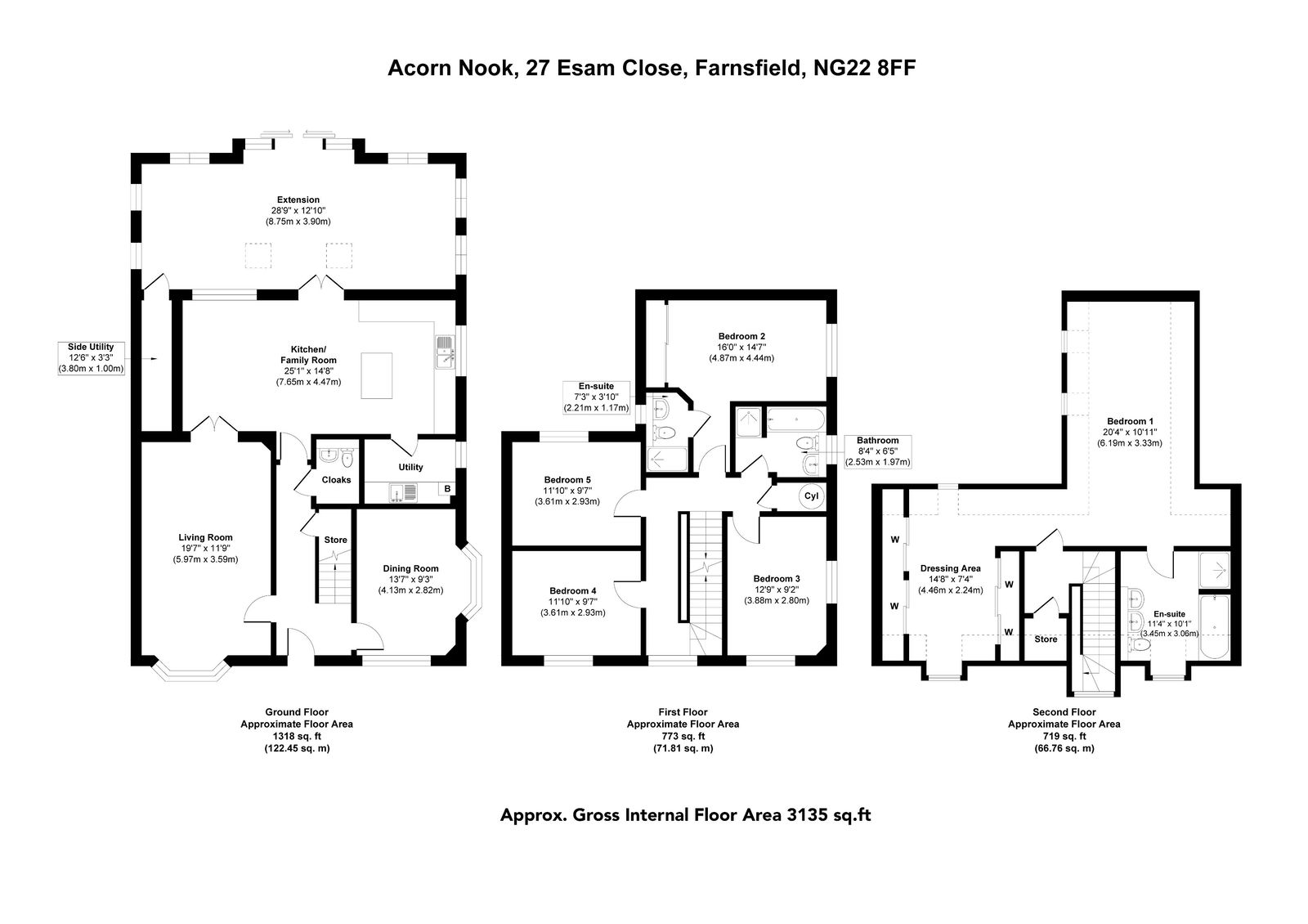 27, Esam Close, Newark floorplan