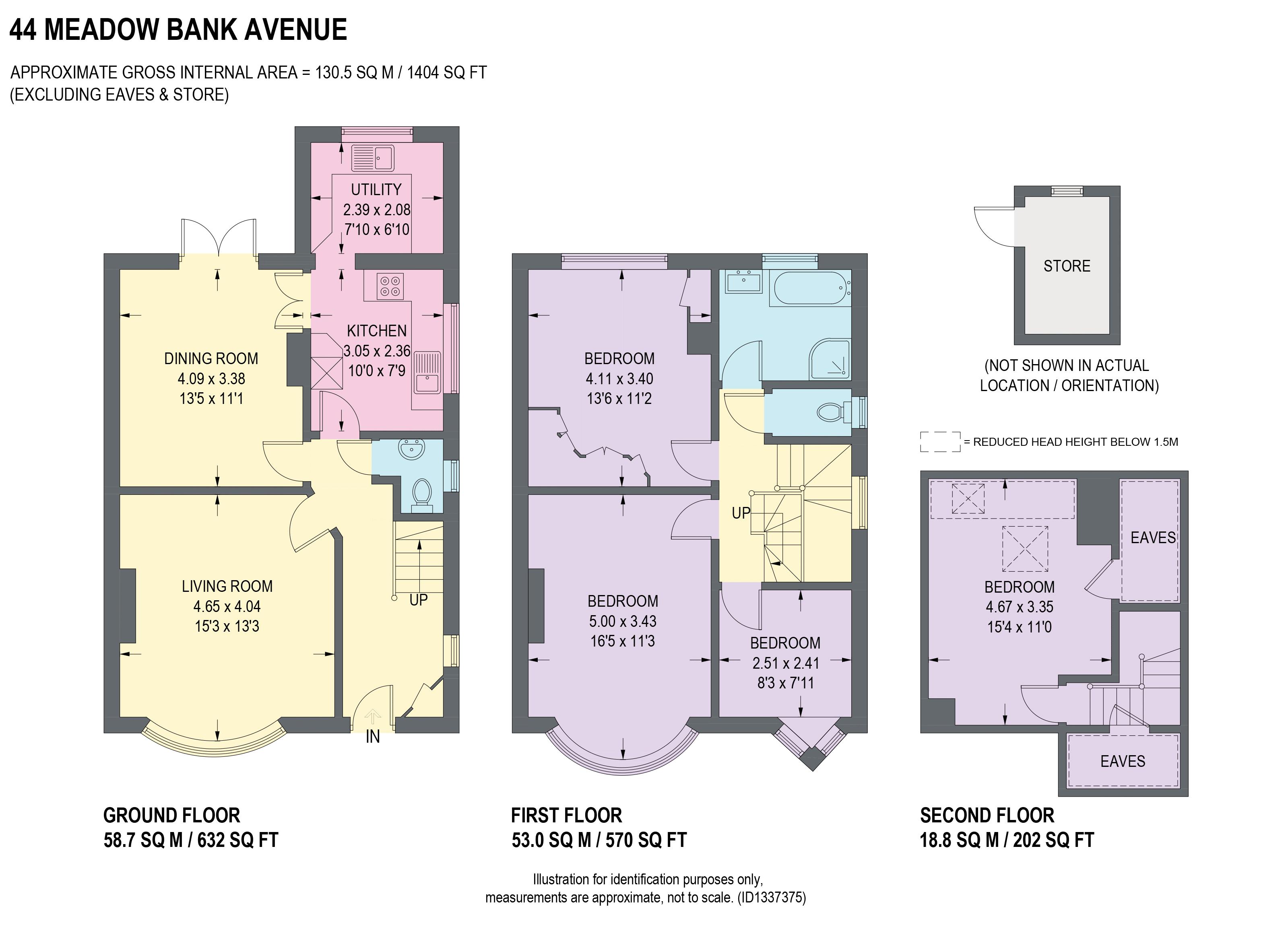 44, Meadow Bank Avenue, Sheffield floorplan