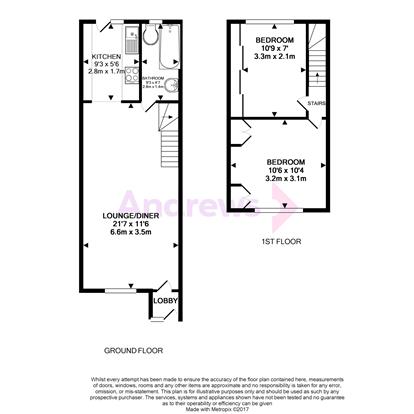 96, George Street, ROMFORD floorplan