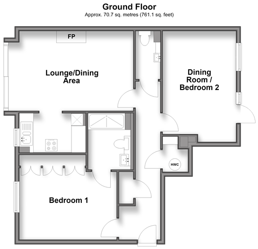 Alma Road, Reigate floorplan