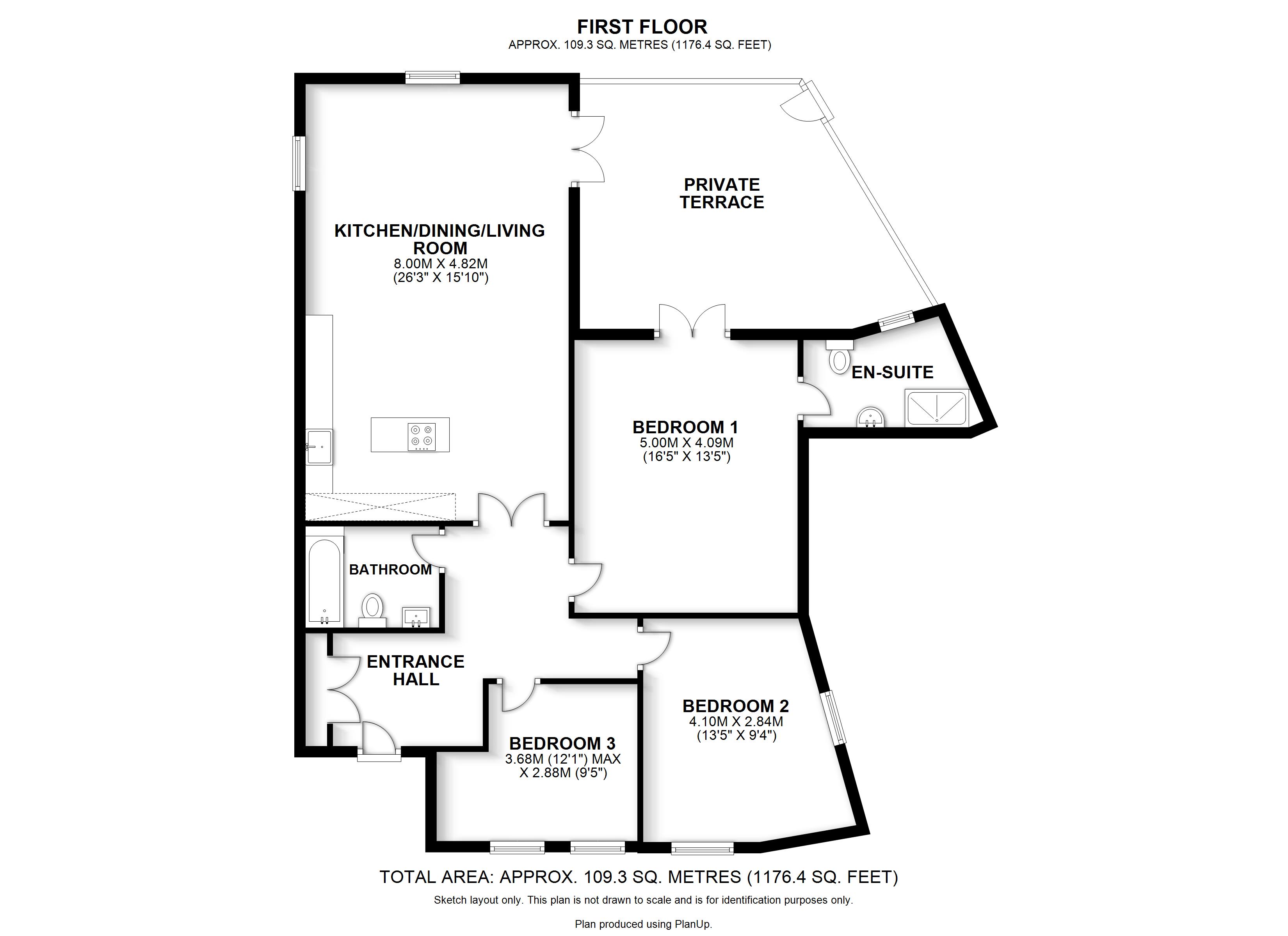 3 Dene Court, Thompsons Close, Harpenden floorplan
