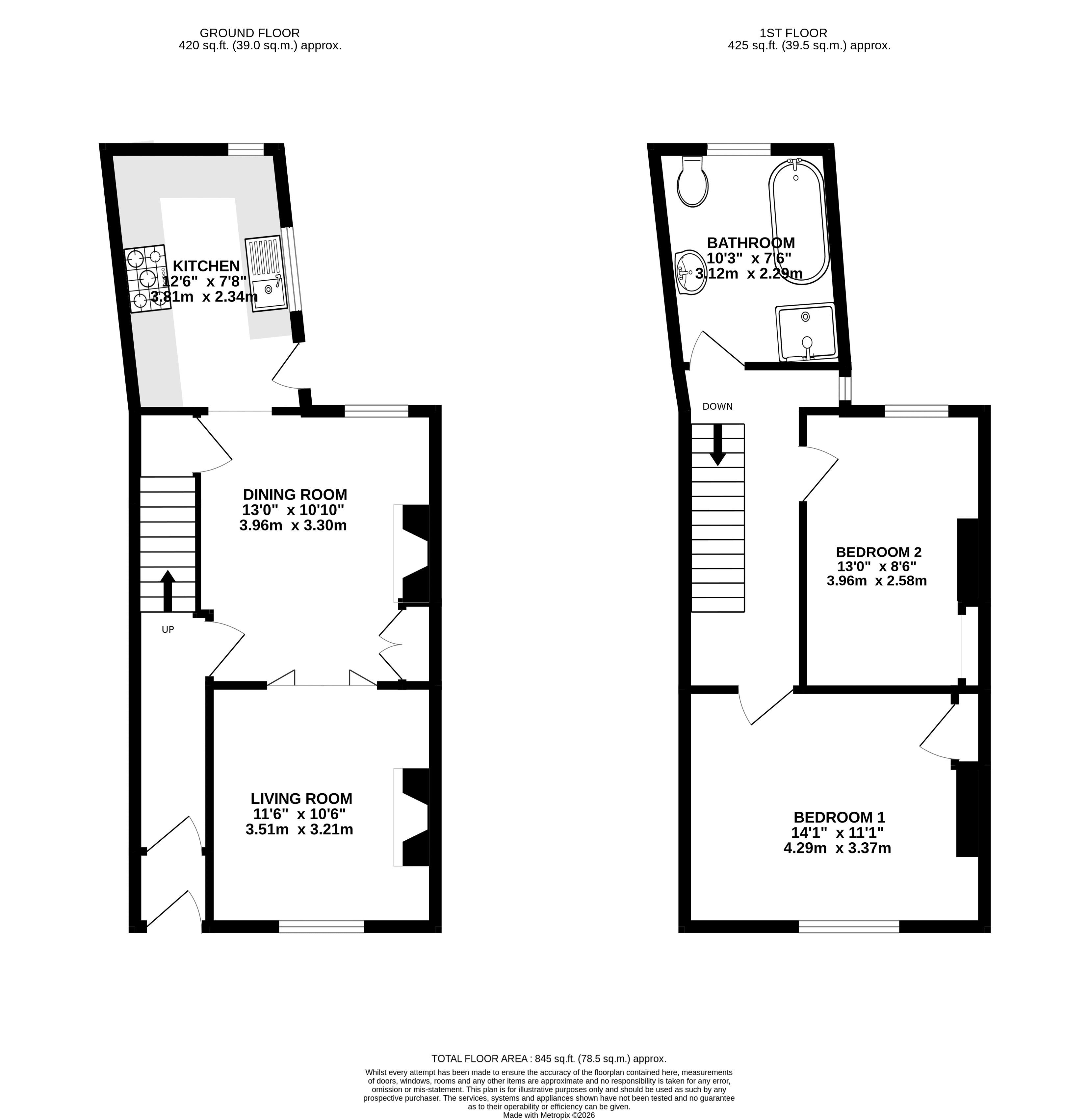 5, Butcher Terrace, York floorplan