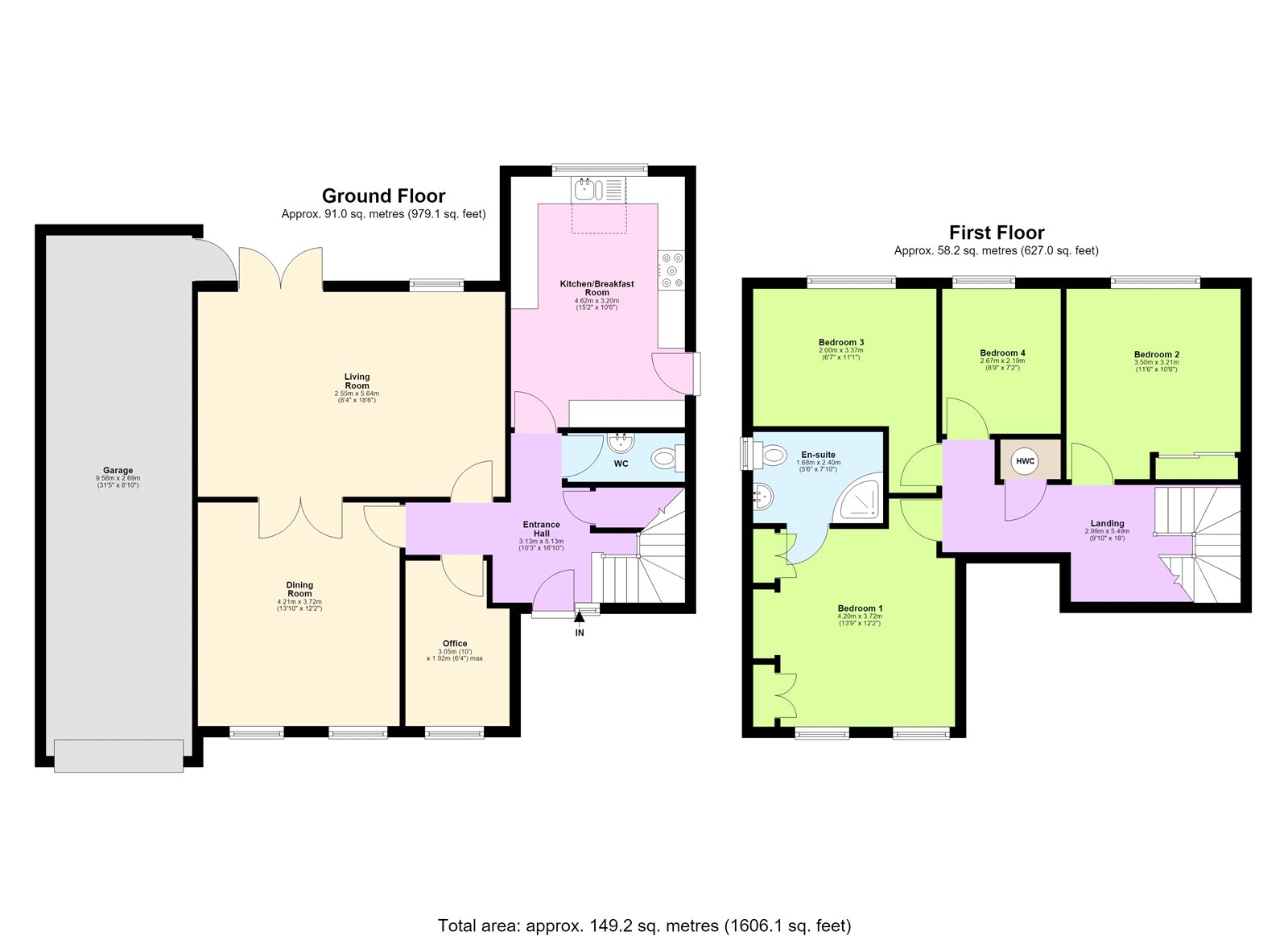 12, Le Corte Close, Hertfordshire floorplan