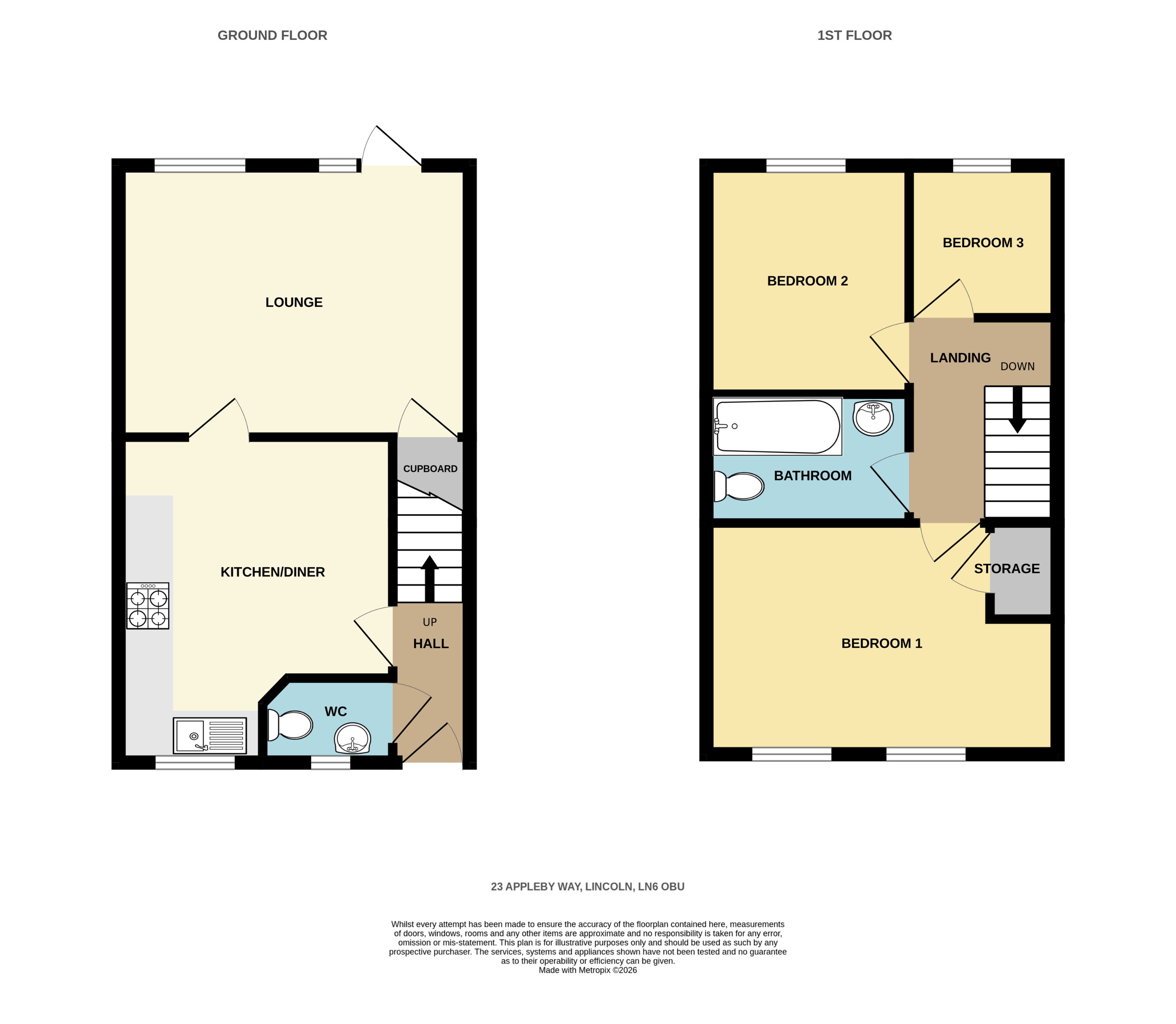 23, Appleby Way, Lincoln floorplan