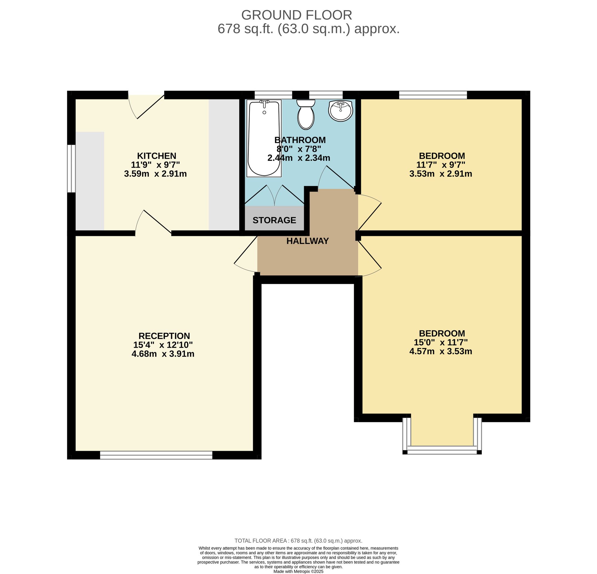 Flat 1a, Canberra House New Road, Coleford floorplan