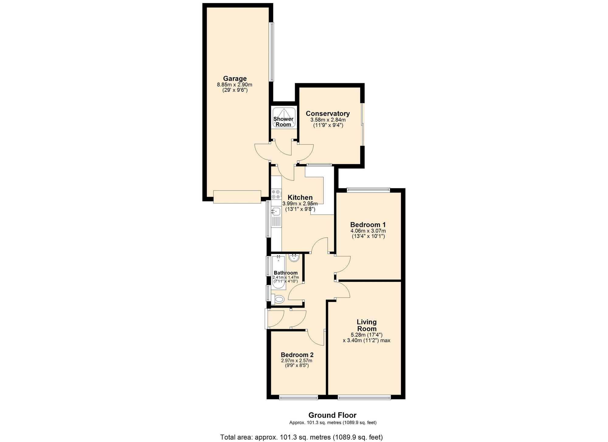 24 Queen Elizabeth Crescent, Accrington floorplan