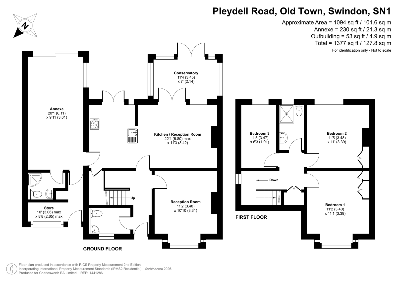23, Pleydell Road, Swindon floorplan