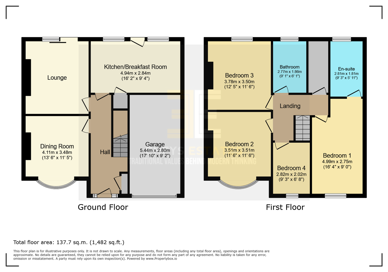 13, Glan Road, Colwyn Bay floorplan
